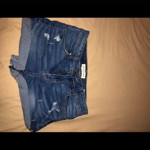 Denim shorts